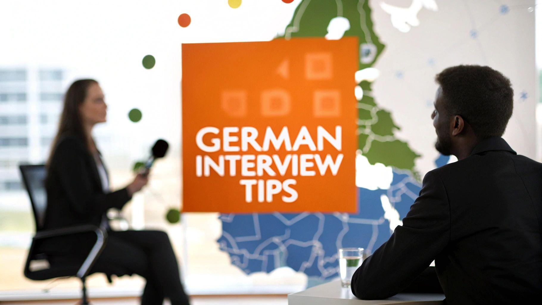 <p>Prepare with our guide on German interview questions and answers. Boost your confidence and succeed in your next interview in Germany!</p>
